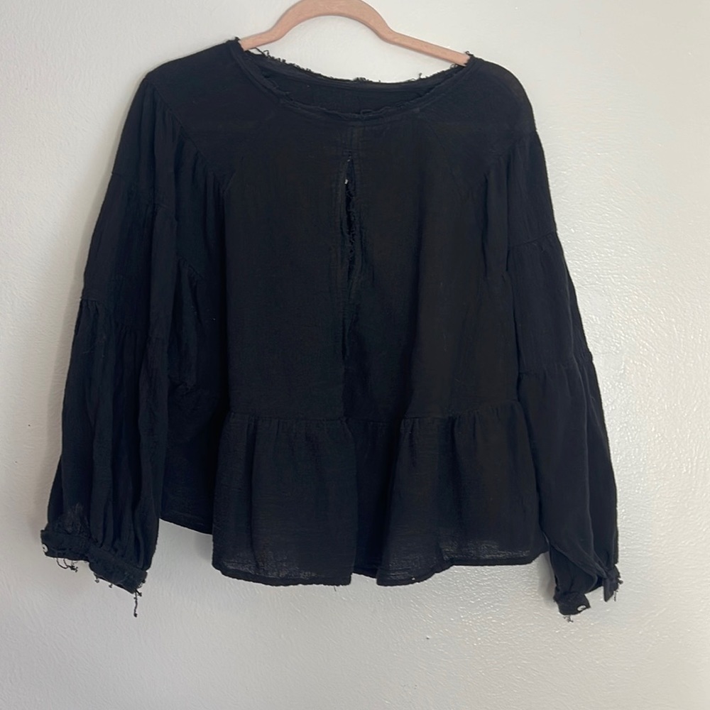 FREE PEOPLE peplum blouse‎